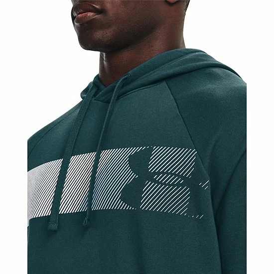 Men's Under Armour Rival Fleece Graphic Hoodie Mod Gray 4 Men's Under Armour Rival Fleece Graphic Hoodie Mod Gray - Image 4