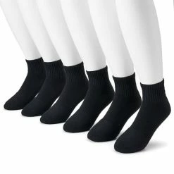 Men's Under Armour 6-pack Training Cotton Performance Quarter Socks White