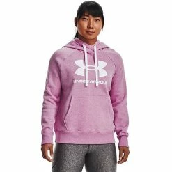Women's Under Armour Rival Fleece Logo Hoodie White