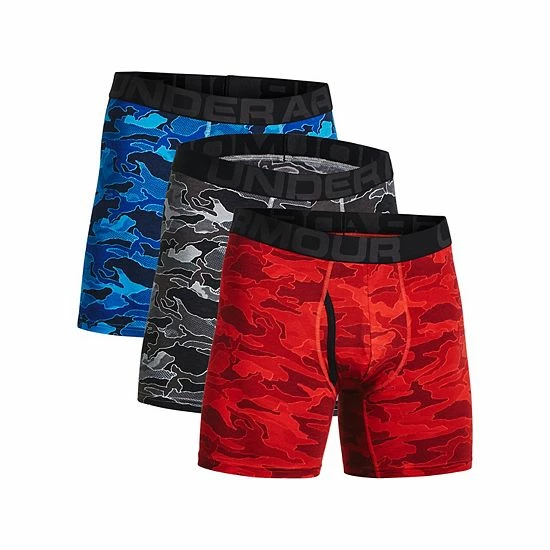 Men's Under Armour 3-pack Charged Cotton® Novelty 6-inch Boxerjock® Boxer Briefs Bauhaus Blue 10 Men's Under Armour 3-pack Charged Cotton® Novelty 6-inch Boxerjock® Boxer Briefs Bauhaus Blue - Image 10