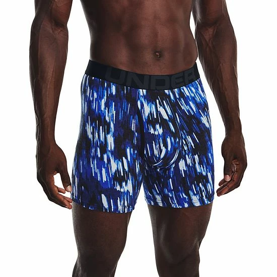 Men's Under Armour 3-pack Charged Cotton® Novelty 6-inch Boxerjock® Boxer Briefs Bauhaus Blue 12 Men's Under Armour 3-pack Charged Cotton® Novelty 6-inch Boxerjock® Boxer Briefs Bauhaus Blue - Image 12