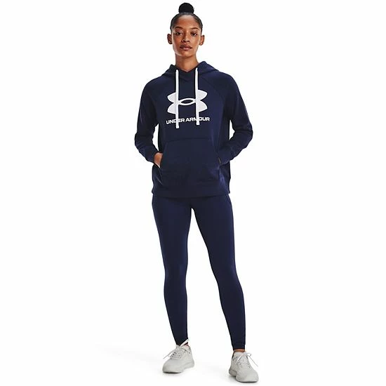 Women's Under Armour Rival Fleece Logo Hoodie White 3 Women's Under Armour Rival Fleece Logo Hoodie White - Image 3