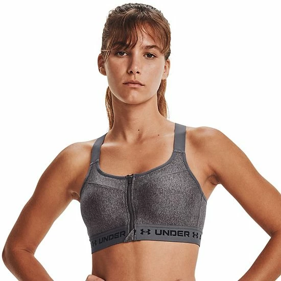 Women's Under Armour High Zip Crossback Sports Bra Black 11 Women's Under Armour High Zip Crossback Sports Bra Black - Image 11
