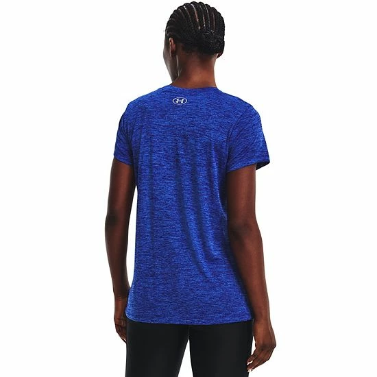 Women's Under Armour Twist Script Wordmark Tech Tee Halo Gray 2 Women's Under Armour Twist Script Wordmark Tech Tee Halo Gray - Image 2