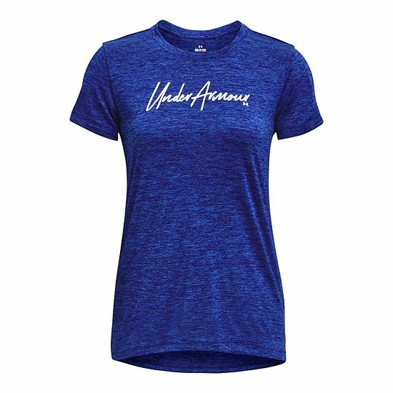 Women's Under Armour Twist Script Wordmark Tech Tee Halo Gray 5 Women's Under Armour Twist Script Wordmark Tech Tee Halo Gray - Image 5