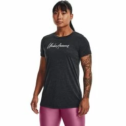 Women's Under Armour Twist Script Wordmark Tech Tee Halo Gray 19 Women's Under Armour Twist Script Wordmark Tech Tee Halo Gray -Under Armour SHOP unnamed file 3308