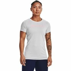 Women's Under Armour Twist Script Wordmark Tech Tee Halo Gray 20 Women's Under Armour Twist Script Wordmark Tech Tee Halo Gray -Under Armour SHOP unnamed file 3309