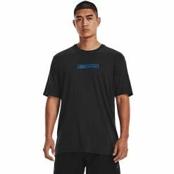 Big & Tall Under Armour Men's Stacked Logo Fill Tee Downpour Gray