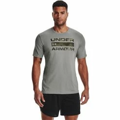 Big & Tall Under Armour Men's Stacked Logo Fill Tee Downpour Gray -Under Armour SHOP unnamed file 3370