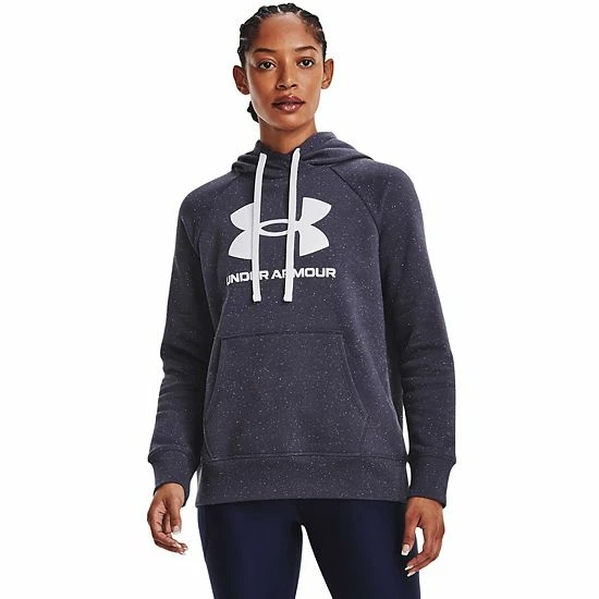 Women's Under Armour Rival Fleece Logo Hoodie White 13 Women's Under Armour Rival Fleece Logo Hoodie White - Image 13