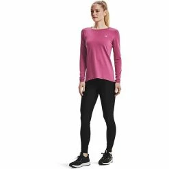 Women's Under Armour HeatGear® Long Sleeve Top White -Under Armour SHOP unnamed file 3465