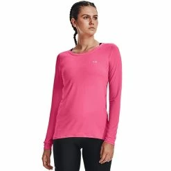 Women's Under Armour HeatGear® Long Sleeve Top White -Under Armour SHOP unnamed file 3474