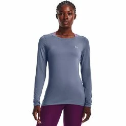 Women's Under Armour HeatGear® Long Sleeve Top White -Under Armour SHOP unnamed file 3475