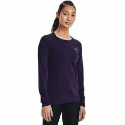 Women's Under Armour HeatGear® Long Sleeve Top White -Under Armour SHOP unnamed file 3476