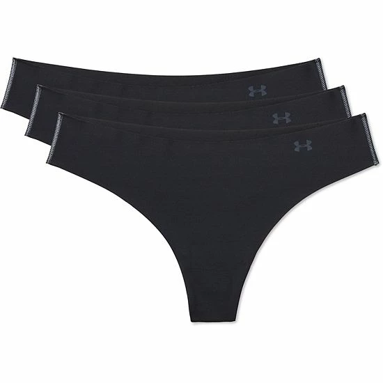 Women's Under Armour 3-pack Pure Stretch Thong Panty Club Purple 4 Women's Under Armour 3-pack Pure Stretch Thong Panty Club Purple - Image 4