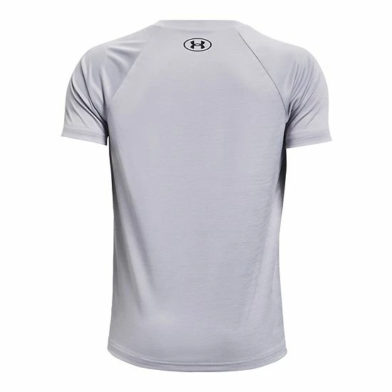 Boys 8-20 Under Armour Split Logo Tech Tee Blue 2 Boys 8-20 Under Armour Split Logo Tech Tee Blue - Image 2