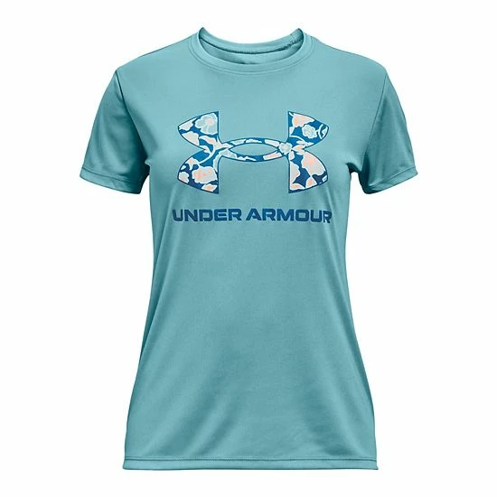 Girls 7-16 Under Armour Big Logo Tech Tee Black 7 Girls 7-16 Under Armour Big Logo Tech Tee Black - Image 7