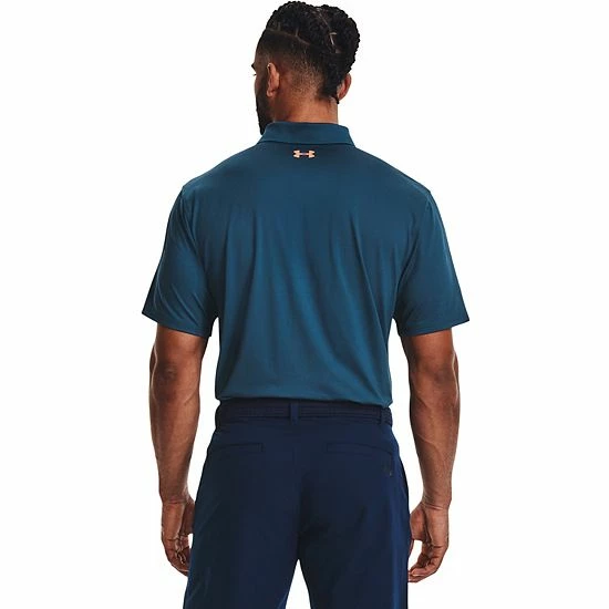 Men's Under Armour Performance Graphic Polo Oxford Blue 2 Men's Under Armour Performance Graphic Polo Oxford Blue - Image 2