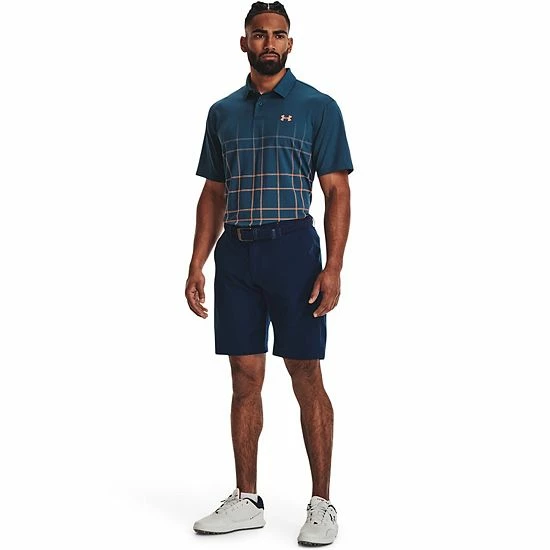 Men's Under Armour Performance Graphic Polo Oxford Blue 3 Men's Under Armour Performance Graphic Polo Oxford Blue - Image 3