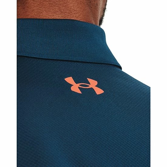 Men's Under Armour Performance Graphic Polo Oxford Blue 4 Men's Under Armour Performance Graphic Polo Oxford Blue - Image 4