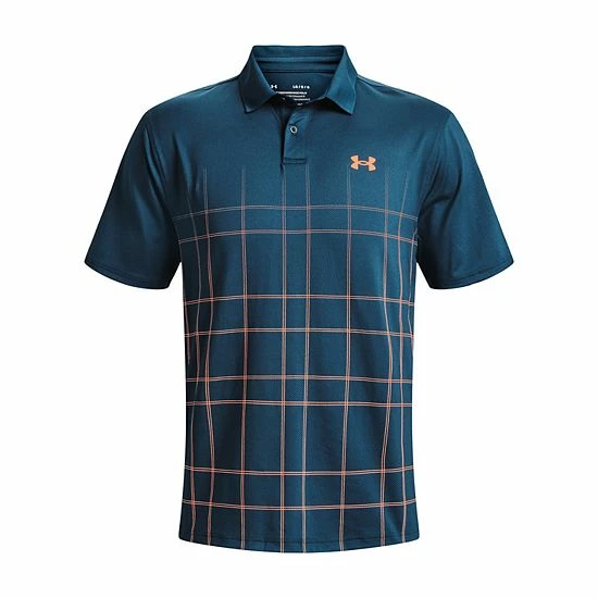 Men's Under Armour Performance Graphic Polo Oxford Blue 5 Men's Under Armour Performance Graphic Polo Oxford Blue - Image 5