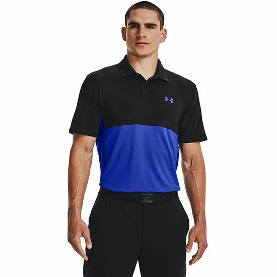 Men's Under Armour Performance Color Blocked Polo Bauhaus Blue Radio Red 11 Men's Under Armour Performance Color Blocked Polo Bauhaus Blue Radio Red - Image 11