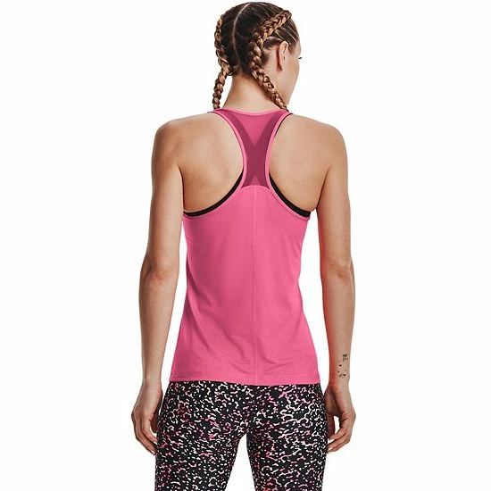 Women's Under Armour HeatGear® Racerback Tank Crystal Lilac 2 Women's Under Armour HeatGear® Racerback Tank Crystal Lilac - Image 2