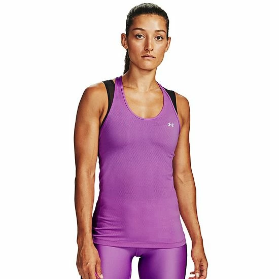 Women's Under Armour HeatGear® Racerback Tank Crystal Lilac 16 Women's Under Armour HeatGear® Racerback Tank Crystal Lilac - Image 16