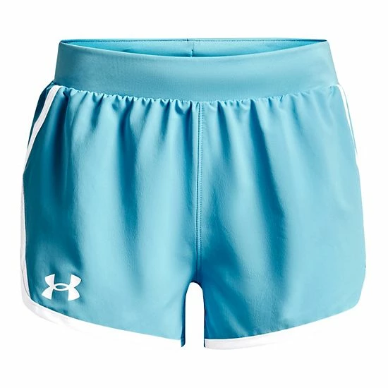 Girls 7-16 Under Armour Fly By Shorts Pitch Gray 14 Girls 7-16 Under Armour Fly By Shorts Pitch Gray - Image 14