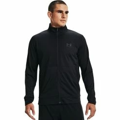 Men's Under Armour Pique Track Jacket Black