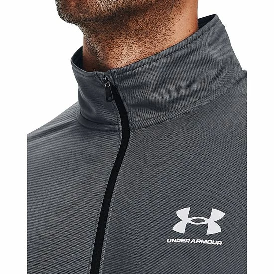 Men's Under Armour Pique Track Jacket Black 4 Men's Under Armour Pique Track Jacket Black - Image 4