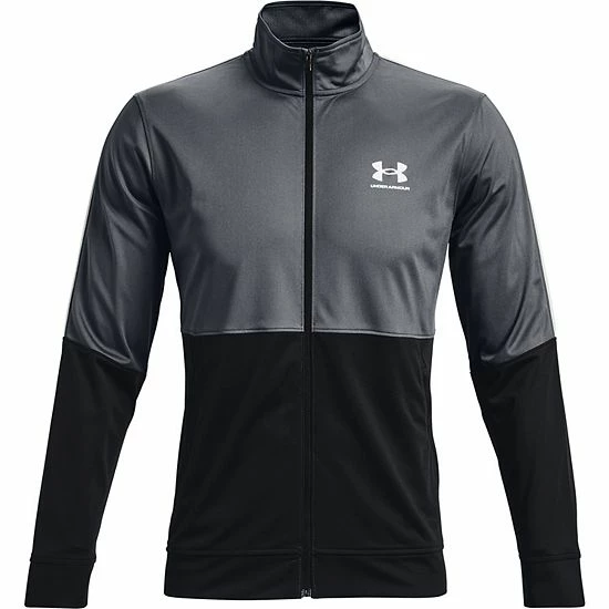 Men's Under Armour Pique Track Jacket Black 5 Men's Under Armour Pique Track Jacket Black - Image 5