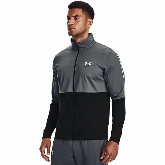 Men's Under Armour Pique Track Jacket Black 8 Men's Under Armour Pique Track Jacket Black - Image 8