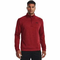 Men's Under Armour 1/4-Zip Fleece Pullover Black