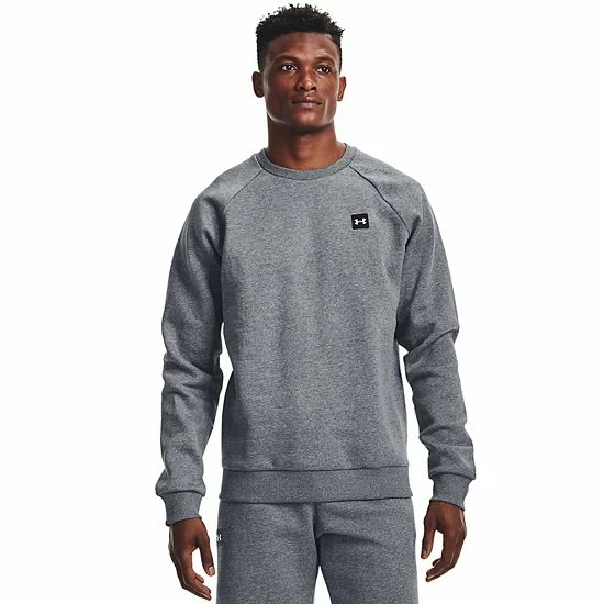 Big & Tall Under Armour Rival Fleece Crew Sweatshirt Pitch Gray 9 Big & Tall Under Armour Rival Fleece Crew Sweatshirt Pitch Gray - Image 9