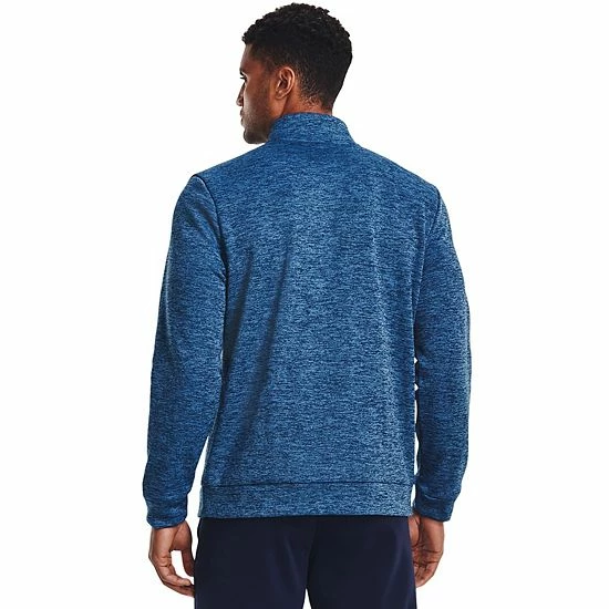 Men's Under Armour 1/4-Zip Fleece Pullover Black 2 Men's Under Armour 1/4-Zip Fleece Pullover Black - Image 2
