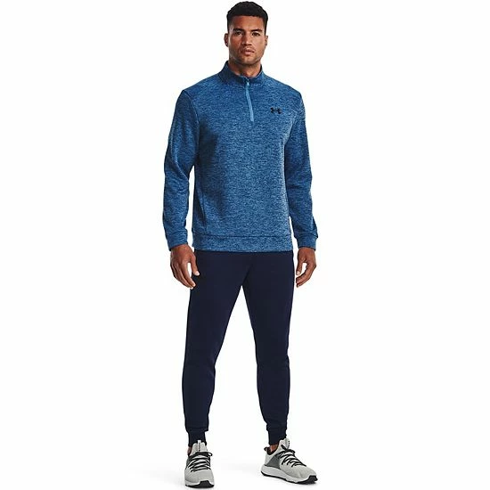 Men's Under Armour 1/4-Zip Fleece Pullover Black 3 Men's Under Armour 1/4-Zip Fleece Pullover Black - Image 3