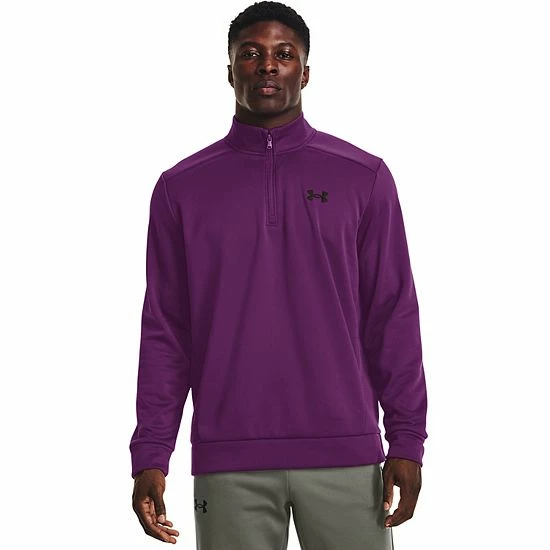 Men's Under Armour 1/4-Zip Fleece Pullover Black 9 Men's Under Armour 1/4-Zip Fleece Pullover Black - Image 9