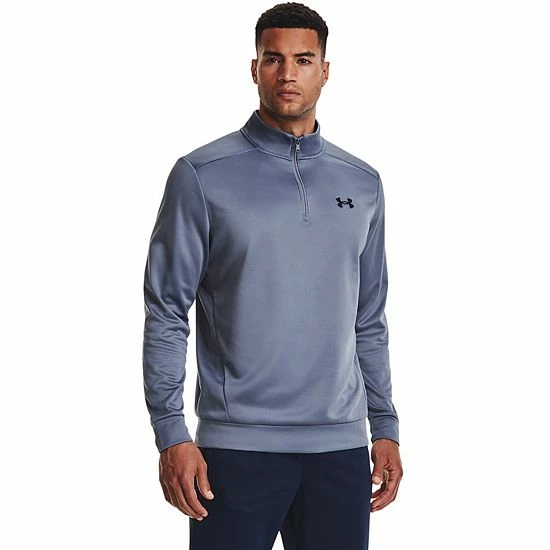 Men's Under Armour 1/4-Zip Fleece Pullover Black 12 Men's Under Armour 1/4-Zip Fleece Pullover Black - Image 12