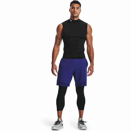 Men's Under Armour HeatGear® Three-Quarter Base Layer Leggings Black 3 Men's Under Armour HeatGear® Three-Quarter Base Layer Leggings Black - Image 3