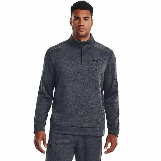 Men's Under Armour 1/4-Zip Fleece Pullover Black 16 Men's Under Armour 1/4-Zip Fleece Pullover Black - Image 16