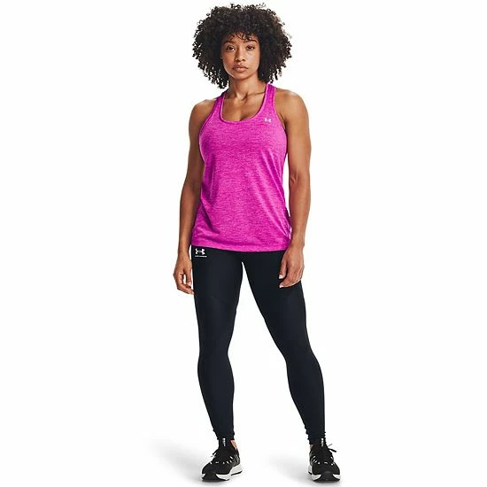 Women's Under Armour Tech Tank White 3 Women's Under Armour Tech Tank White - Image 3