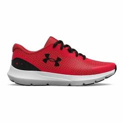 Under Armour Surge 3 Grade School Kids' Running Shoes White Electro Pink