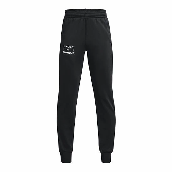 Boys 8-20 Under Armour Graphic Fleece Joggers Black 4 Boys 8-20 Under Armour Graphic Fleece Joggers Black - Image 4