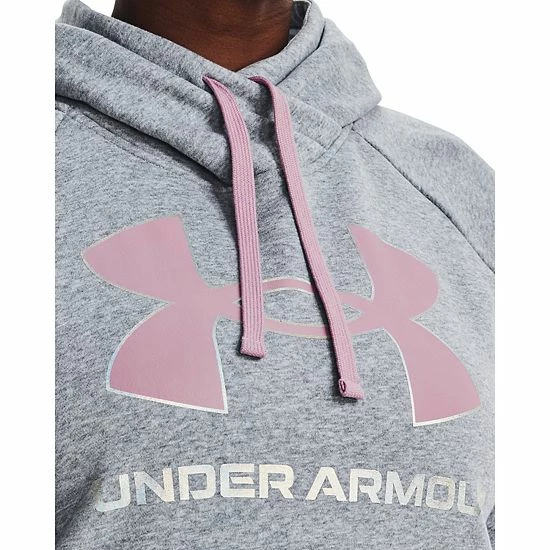 Plus Size Under Armour Rival Fleece Hoodie Steel Medium Heather 4 Plus Size Under Armour Rival Fleece Hoodie Steel Medium Heather - Image 4