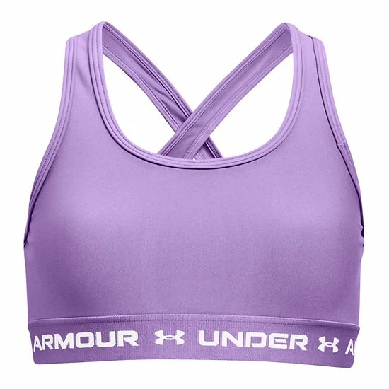 Girls 7-16 Under Armour Crossback Sports Bra White 7 Girls 7-16 Under Armour Crossback Sports Bra White - Image 7