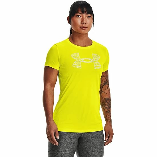 Women's Under Armour UA Tech™ Script Logo Tee Jellyfish 11 Women's Under Armour UA Tech™ Script Logo Tee Jellyfish - Image 11