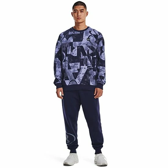 Men's Under Armour Rival Fleece Joggers Midnight Navy 3 Men's Under Armour Rival Fleece Joggers Midnight Navy - Image 3