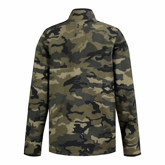 Boys Under Armour Camo Quarter-Zip Sweatshirt Midnight Navy Camo 2 Boys Under Armour Camo Quarter-Zip Sweatshirt Midnight Navy Camo - Image 2