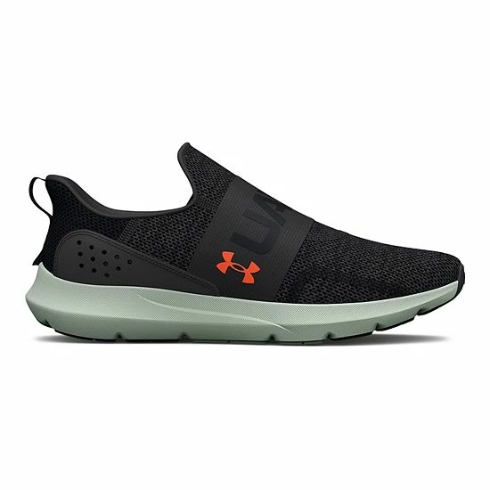 Under Armour Surge 3 Men's Slip-On Running Shoes Gray Black Orange 6 Under Armour Surge 3 Men's Slip-On Running Shoes Gray Black Orange - Image 6